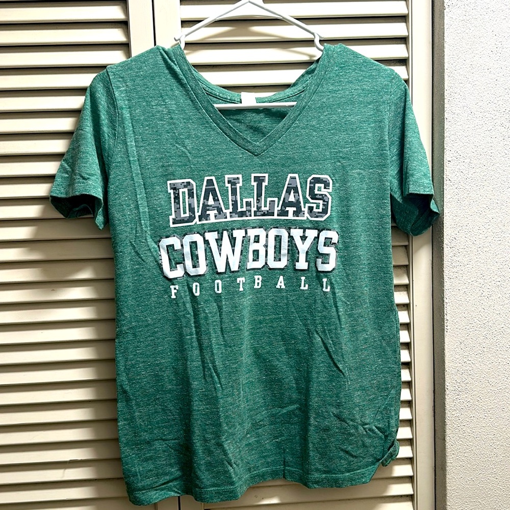 Dallas cowboys v neck t shirt